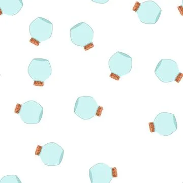 Pattern plastic eco friendly jar cartoon vector Stock Illustration