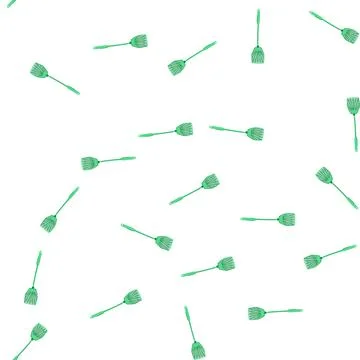 Pattern plastic green fly swatter for effective insect control Stock Illustration