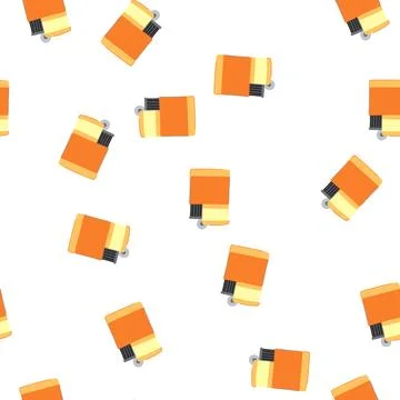 Pattern plastic lighter fire cartoon vector Stock Illustration