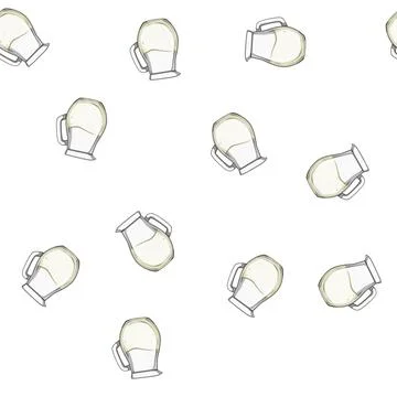 Pattern plastic milk jug cartoon vector Stock Illustration