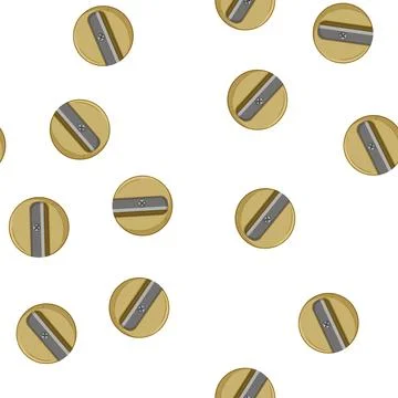 Pattern plastic pencil sharpen cartoon vector Stock Illustration