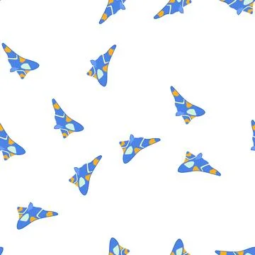 Pattern plastic plane toy cartoon vector Stock Illustration
