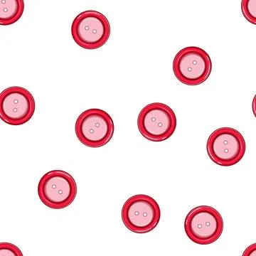 Pattern plastic sewing button cartoon vector Illustrazione stock