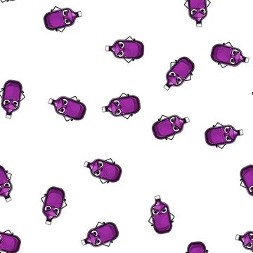 Pattern plastic soda bottle character cartoon vector Illustrazione stock