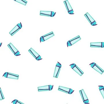 Pattern plastic sport drinking bottle cartoon vector Stock Illustration