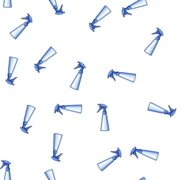 Pattern plastic spray bottle cartoon vector Stock Illustration