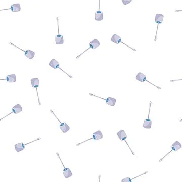 Pattern plastic toilet brush cartoon vector Stock Illustration