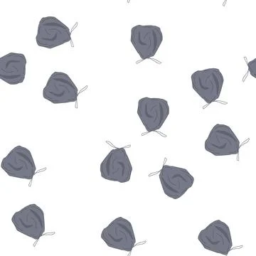 Pattern plastic trash bag cartoon vector Stock Illustration