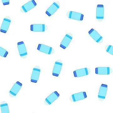 Pattern plasticfree deodorant eco friendly cartoon vector Stock Illustration