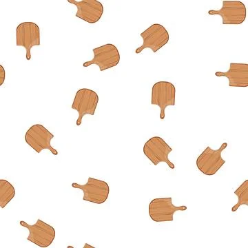 Pattern plate wooden pizza board cartoon vector Stock Illustration