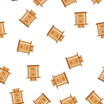 Pattern platform podium cartoon vector イラスト素材