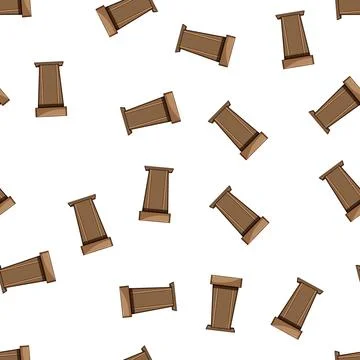 Pattern platform podium cartoon vector イラスト素材