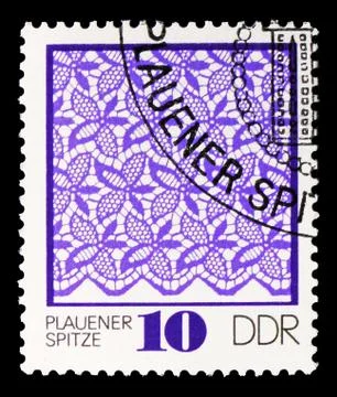 Pattern, Plauener Point serie, circa 1974 Stock Photos