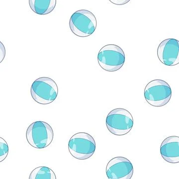 Pattern play beach ball cartoon vector 스톡 일러스트