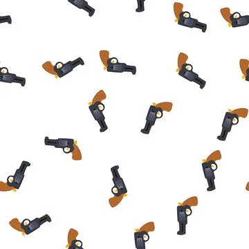 Pattern play cap gun toy cartoon vector Stock Illustration