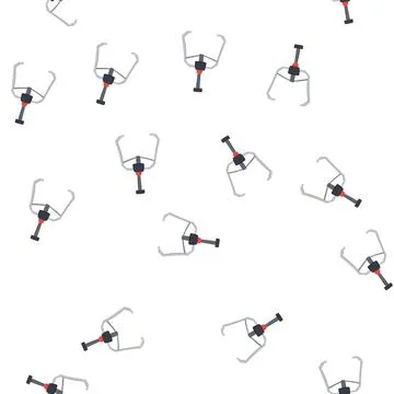 Pattern play claw machine cartoon vector Stock Illustration