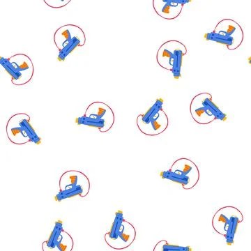 Pattern play laser tag gun toy cartoon vector Stock Illustration