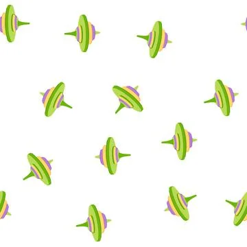 Pattern play spinning top cartoon vector 스톡 일러스트