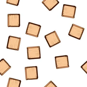 Pattern play wooden button cartoon vector Stock Illustration
