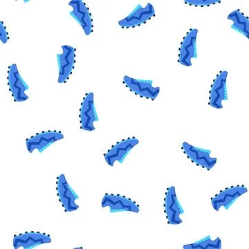 Pattern player soccer boots cartoon vector Stockillustratie