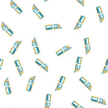 Pattern playvintage train toy cartoon vector Stock Illustration