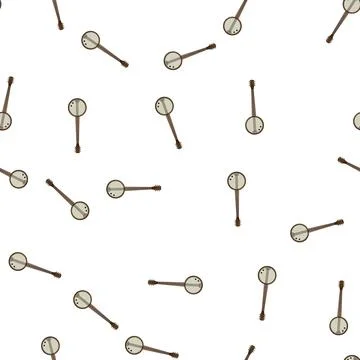 Pattern plucking banjo cartoon vector Stock Illustration