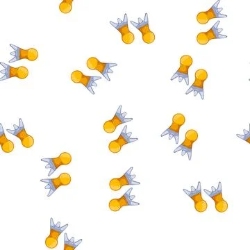 Pattern plug earplugs noise cartoon vector Stock Illustration