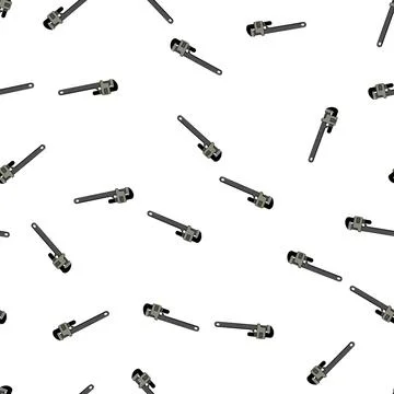 Pattern plumbing pipe wrench cartoon vector Stock Illustration