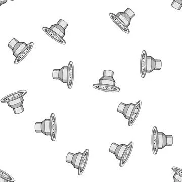 Pattern plumbing sink drain cartoon vector Stockillustratie