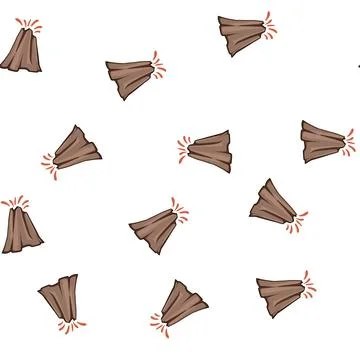Pattern plume volcano eruption cartoon vector Stock Illustration