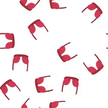 Pattern plunge bra modern cartoon vector Stock Illustration