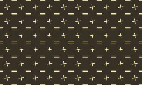 Pattern of plus signs and dashes on dark green background Иллюстрация