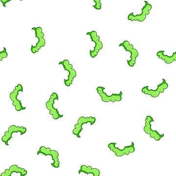 Pattern Poisonous green cloud representing toxic gas emission Illustrazione stock