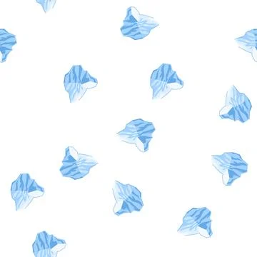 Pattern polar iceberg cartoon vector 스톡 일러스트