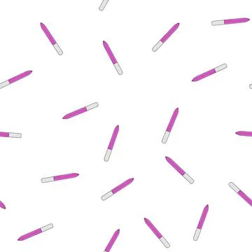 Pattern polish nail file cartoon vector Illustrazione stock