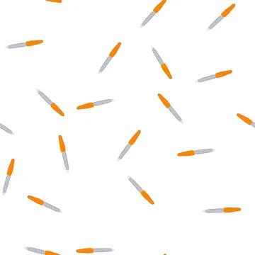 Pattern polish nail file cartoon vector Illustrazione stock
