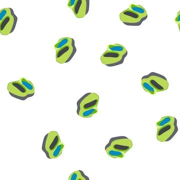 Pattern polish shoe cleaning cartoon vector Stock Illustration