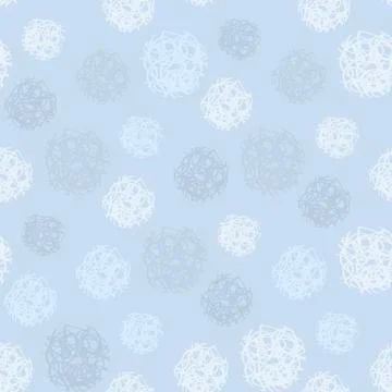 Pattern with polka dots or snowing Stock Illustration