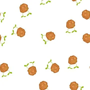 Pattern pollinators grass seed bomb cartoon vector Stock Illustration