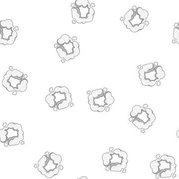 Pattern pollution dust burst cartoon vector Stock Illustration