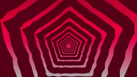 Pattern of Polygon Background Flying Consisting of Solid Red Stock Footage 183369708