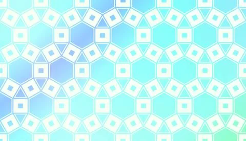 Pattern With Polygonal Geometric Elements. Vector Illustration. Template For  스톡 일러스트