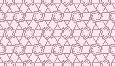 Pattern with polygonal geometric elements. Vector Seamless illustration. Temp イラスト素材