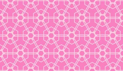 Pattern with polygonal geometric elements. Vector Seamless illustration. Temp Stock Illustration