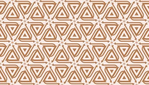 Pattern with polygonal geometric elements. Vector Seamless illustration. Temp Stock Illustration