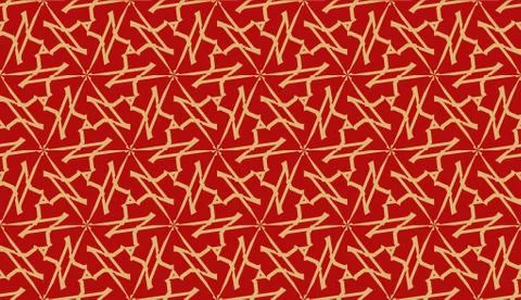 Pattern with polygonal geometric elements. Vector Seamless illustration. Temp Stock Illustration