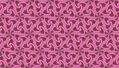 Pattern with polygonal geometric elements. Vector Seamless illustration. Temp Stock Illustration