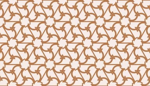 Pattern with polygonal geometric elements. Vector Seamless illustration. Temp イラスト素材