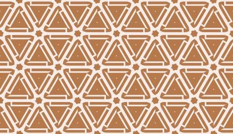 Pattern with polygonal geometric elements. Vector Seamless illustration. Temp Stockillustratie