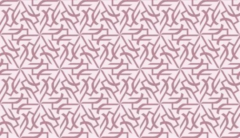 Pattern with polygonal geometric elements. Vector Seamless illustration. Temp Illustrazione stock